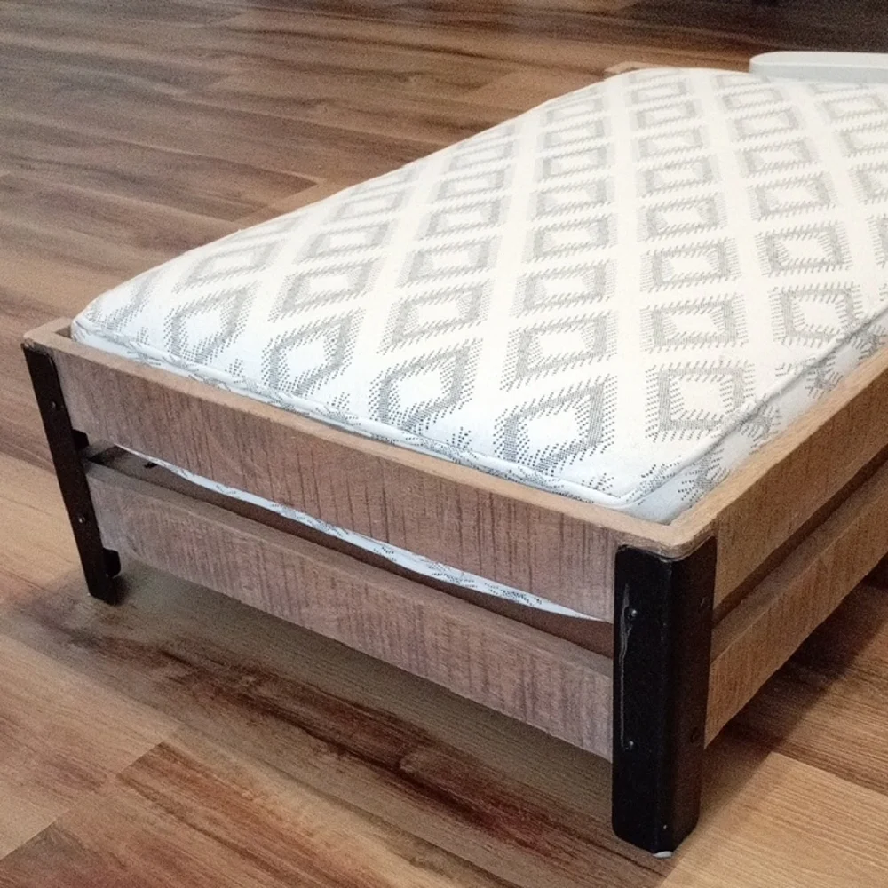 Elegant Cream and Brown Pet Bed